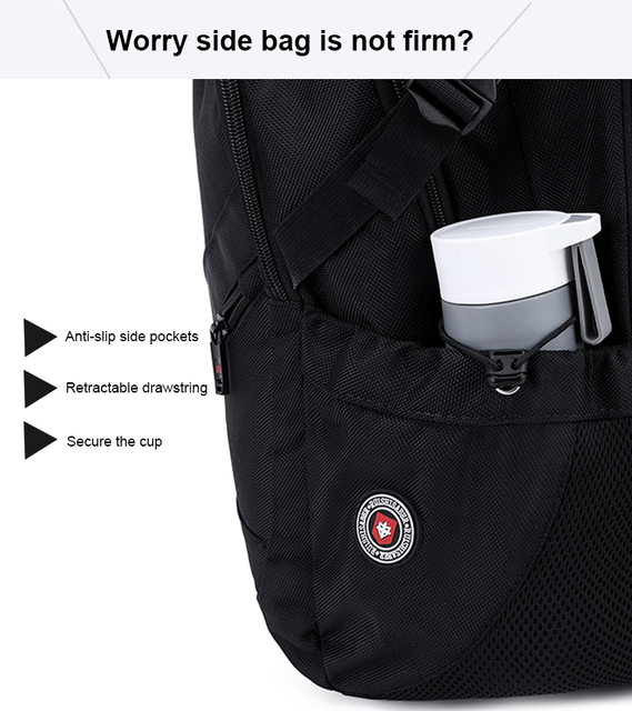 Męski plecak oxford anty-złodziej z portem USB, wodoodporny, podróżny, styl retro, 15/17 cali - Wianko - 17
