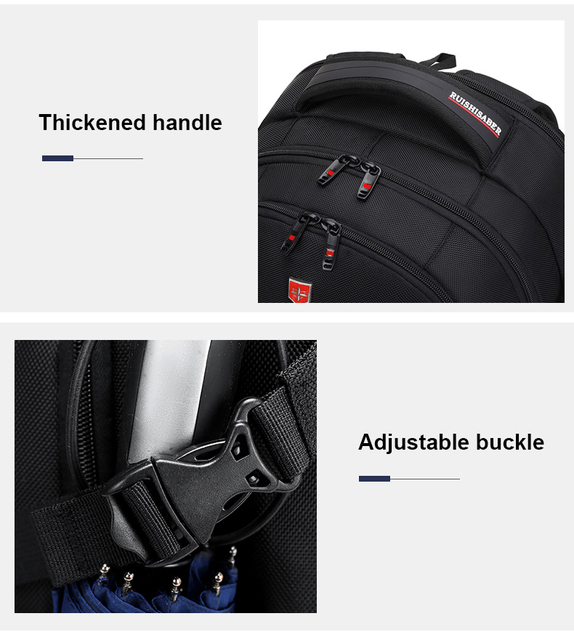 Męski plecak oxford anty-złodziej z portem USB, wodoodporny, podróżny, styl retro, 15/17 cali - Wianko - 21