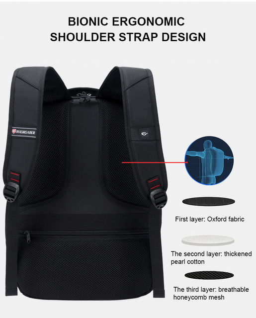 Męski plecak oxford anty-złodziej z portem USB, wodoodporny, podróżny, styl retro, 15/17 cali - Wianko - 12