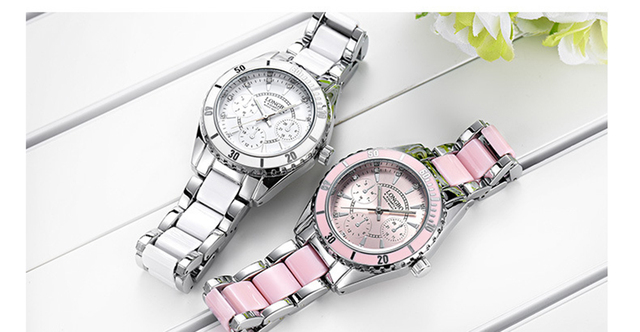 Damski zegarek LONGBO 80303 – kwarcowy, nowa kolekcja, elegancki design, luksusowe wykończenie ceramiczne - Wianko - 4