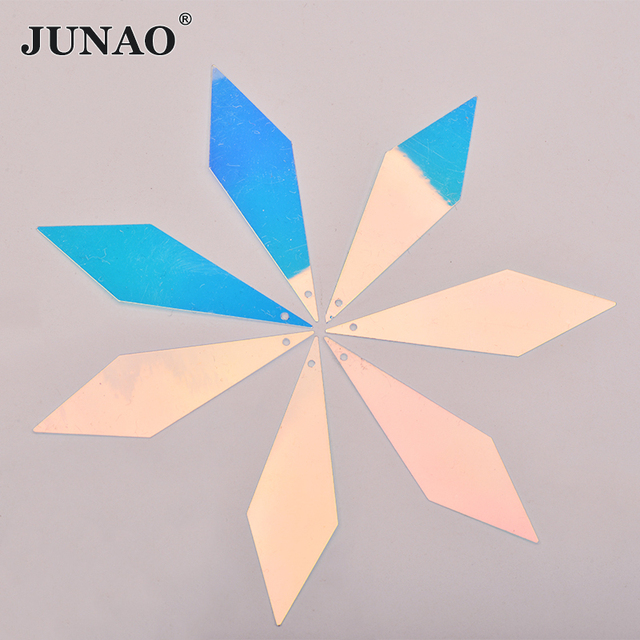 Cekiny brokatowe JUNAO 20g 40mm przezroczyste AB do szycia, płaskie okrągłe, dekoracyjne, idealne do ubrań i rzemiosła - Wianko - 21