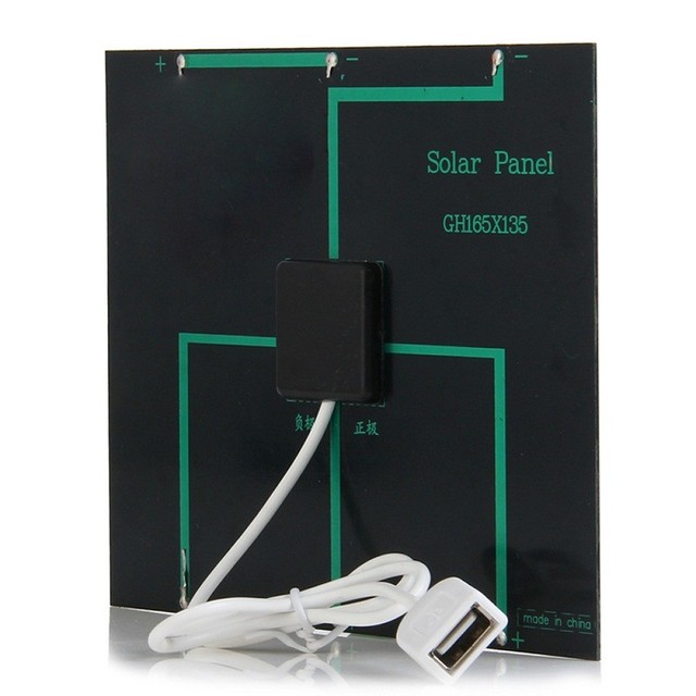 Słoneczna ładowarka mobilna panel słoneczny 3.5 W USB polikrystaliczne ogniwo - bank mocy - Wianko - 3
