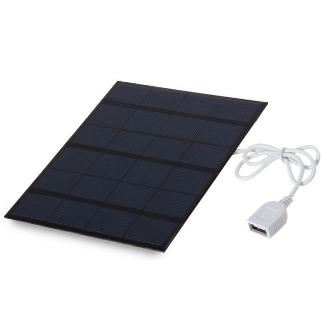 Słoneczna ładowarka mobilna panel słoneczny 3.5 W USB polikrystaliczne ogniwo - bank mocy - Wianko - 4