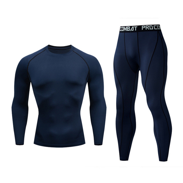 Męska kompresyjna odzież treningowa do biegania - rashguard, spodenki, legginsy (1-3 sztuki) - Wianko - 10