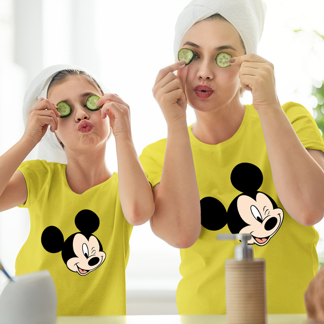 Mickey Mouse Retro Disney T-shirt – dziecięcy, wysokiej jakości, luźny, estetyczny, rodzinny strój - Wianko - 5