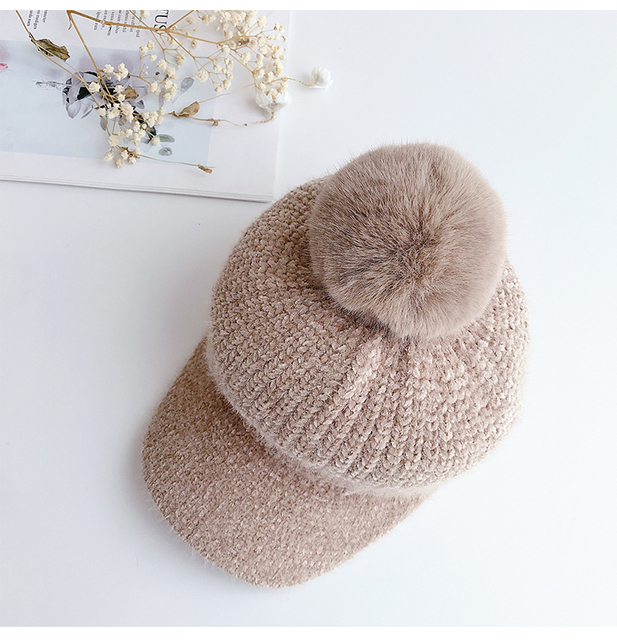 Zimowa czapka dla niemowląt z Pom Pom, z daszkiem, dla chłopców i dziewcząt, 5 kolorów - Wianko - 11
