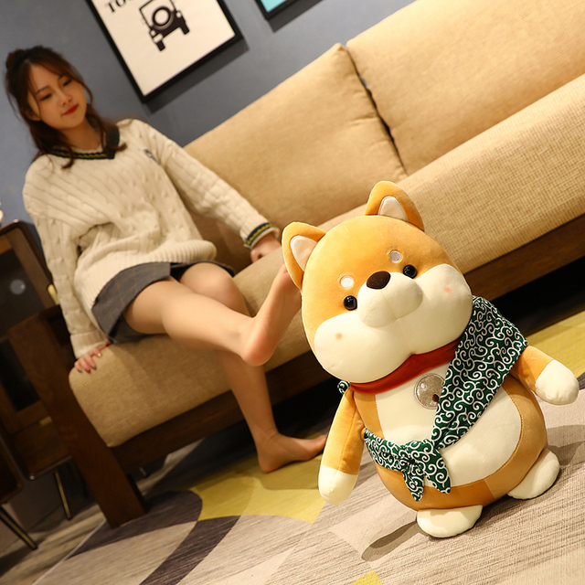 Pluszowy pies - Fat Shiba Inu & Corgi, kreskówkowy model, miękki i nadziewany, prezent dla dzieci, lalka do pokoju, 1 sztuka - Wianko - 4