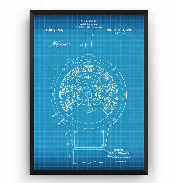 Plakat na płótnie Vintage Marine Telegraph 1921 Patent - malarstwo z motywem żeglarstwa do dekoracji ściennej w domu nad morzem - Wianko - 6