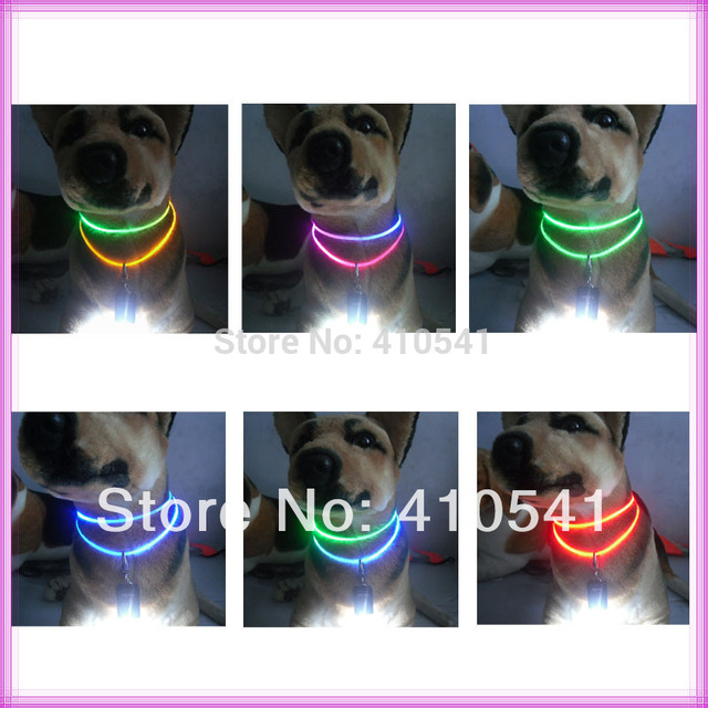 LED obroża dla kotów i psów z migającym oświetleniem - S/M/L, wzór leopard, darmowa wysyłka - Wianko - 15