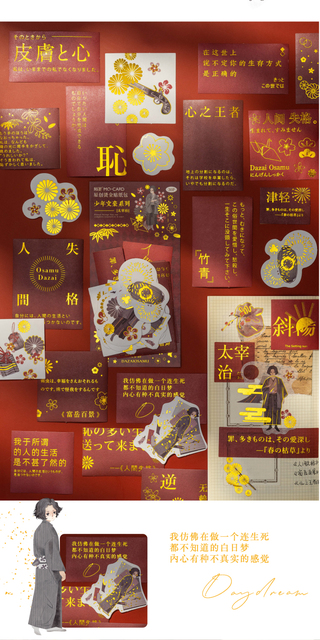 Seria Mr.Paper 6 Design: wytłaczanie na gorąco, duży pakiet naklejek DIY do dekoracji albumu fotograficznego - Wianko - 7
