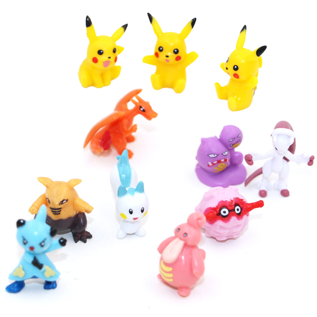 Zestaw 6/8/24 figur akcji Pokemon Anime dla dzieci - Bulbasaur, Pikachu, Squirtle, elfy, modele do kolekcjonowania, zabawki, ozdoby - Wianko - 21
