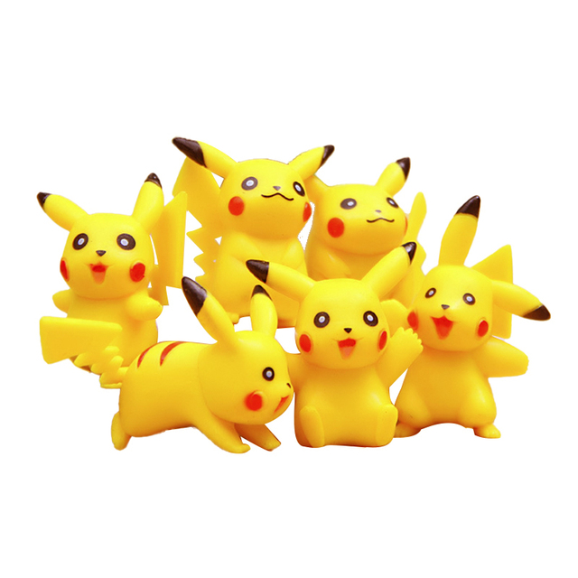 Zestaw 6/8/24 figur akcji Pokemon Anime dla dzieci - Bulbasaur, Pikachu, Squirtle, elfy, modele do kolekcjonowania, zabawki, ozdoby - Wianko - 3