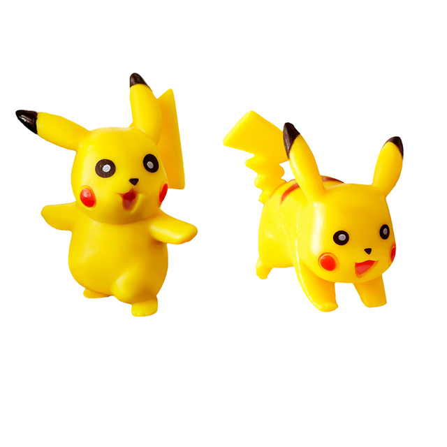 Zestaw 6/8/24 figur akcji Pokemon Anime dla dzieci - Bulbasaur, Pikachu, Squirtle, elfy, modele do kolekcjonowania, zabawki, ozdoby - Wianko - 7