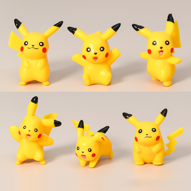 Zestaw 6/8/24 figur akcji Pokemon Anime dla dzieci - Bulbasaur, Pikachu, Squirtle, elfy, modele do kolekcjonowania, zabawki, ozdoby - Wianko - 5