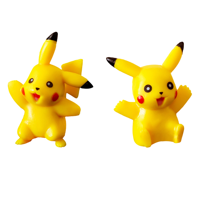 Zestaw 6/8/24 figur akcji Pokemon Anime dla dzieci - Bulbasaur, Pikachu, Squirtle, elfy, modele do kolekcjonowania, zabawki, ozdoby - Wianko - 9