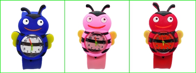 Zegarek Slap Cartoon Bee biedronka dla dzieci, kwarcowy, dobrej jakości, prezent dla dziewczynki ucznia - Wianko - 9