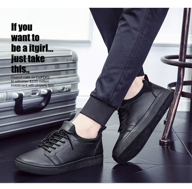Wysokiej jakości męskie nieformalne buty skórzane Pu z akcentem biznesowym (ST473) - Wianko - 5