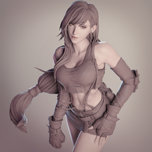 Zestaw figurek z żywicy Final Fantasy VII Di Fa FF7 - Garaż - Wianko - 4