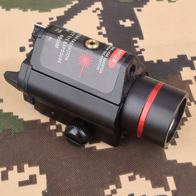 Kompaktowa taktyczna latarka myśliwska z czerwonym i zielonym celownikiem laserowym, mocowanie na szynę weaver picatinny 20mm, ultra jasne światło LED M6 - Wianko - 9