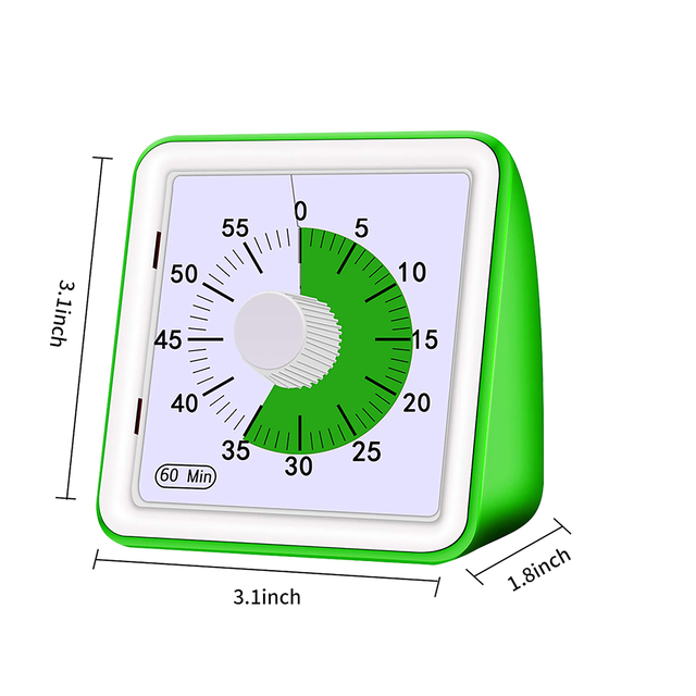 Cichy zegar odliczający 60 minut, regulowany, bezpieczny i trwały dla dzieci i dorosłych - Wianko - 34