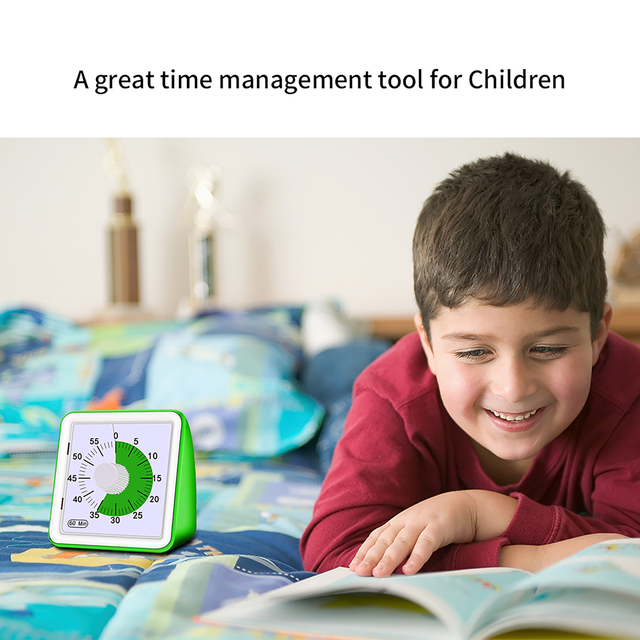 Cichy zegar odliczający 60 minut, regulowany, bezpieczny i trwały dla dzieci i dorosłych - Wianko - 30
