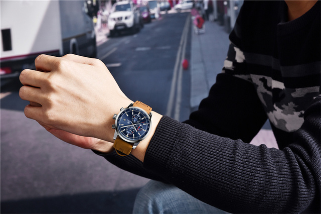 Zegarek mężczyźni BENYAR 2021 luksusowej marki, kwarcowy, moda chronograf, sportowy, godzina - Wianko - 23