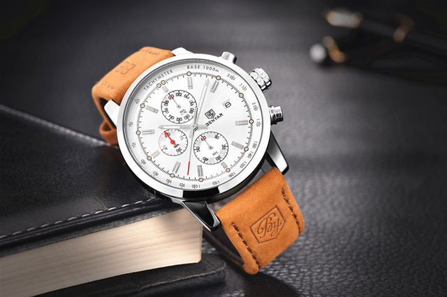 Zegarek mężczyźni BENYAR 2021 luksusowej marki, kwarcowy, moda chronograf, sportowy, godzina - Wianko - 7