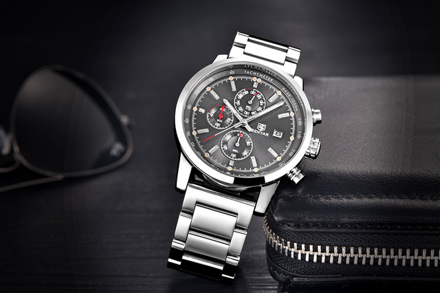 Zegarek mężczyźni BENYAR 2021 luksusowej marki, kwarcowy, moda chronograf, sportowy, godzina - Wianko - 18