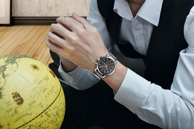 Zegarek mężczyźni BENYAR 2021 luksusowej marki, kwarcowy, moda chronograf, sportowy, godzina - Wianko - 17