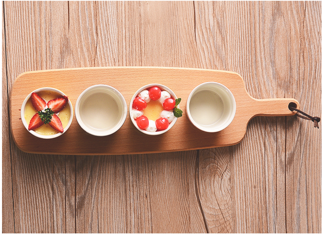 Kreatywne miseczki ceramiczne odporne na wysokie temperatury z paskami – idealne do pieczenia, puddingów i deserów - Wianko - 8