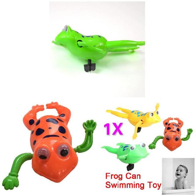 Zabawka kąpielowa żaba pływająca na baterie - zestaw Wind-Up Swim Frogs dla dzieci - Wianko - 7