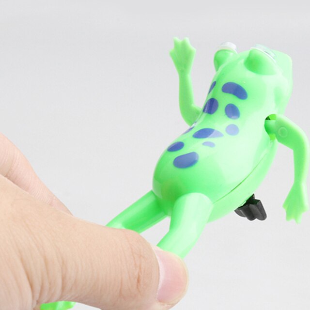 Zabawka kąpielowa żaba pływająca na baterie - zestaw Wind-Up Swim Frogs dla dzieci - Wianko - 3