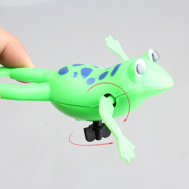 Zabawka kąpielowa żaba pływająca na baterie - zestaw Wind-Up Swim Frogs dla dzieci - Wianko - 8