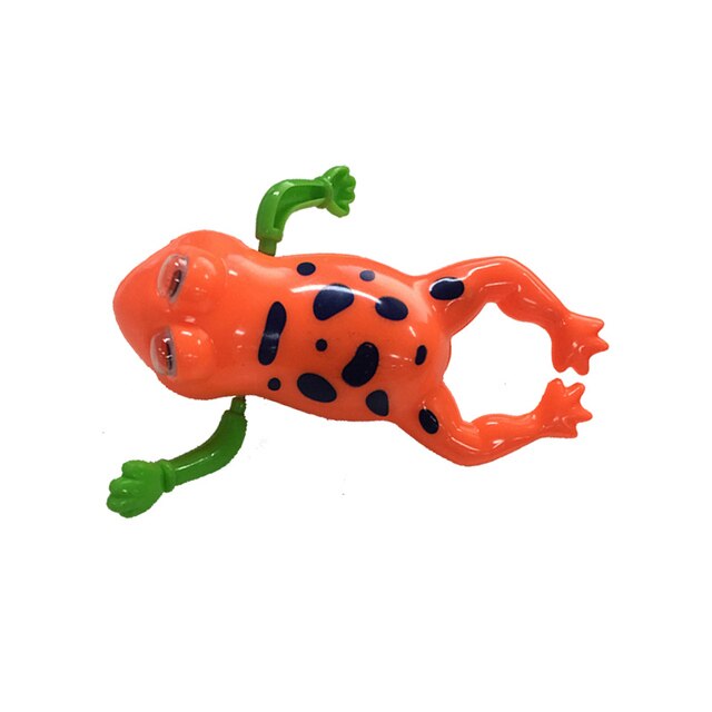 Zabawka kąpielowa żaba pływająca na baterie - zestaw Wind-Up Swim Frogs dla dzieci - Wianko - 4