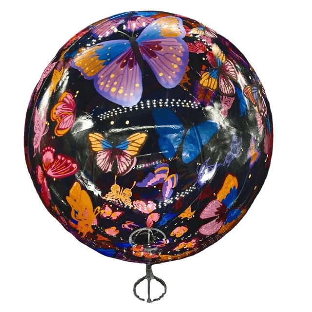 20 sztuk przezroczystych bańkowych balonów dekorujących w falę o motylkowym wzorze - idealne na urodziny, przyjęcie dla dziecka, baby shower oraz jako ozdoba wesela lub pierścionek zaręczynowy - Wianko - 1