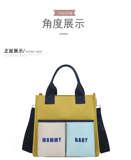 Nowoczesna, lekka torba na pieluszki dla mam i dzieci w stylu Mommy 2020 Ins - przenośna torba na wycieczki - Wianko - 10
