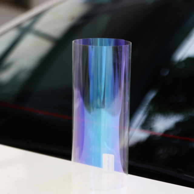 Folia dekoracyjna HOHOFILM 50cmx300cm odcień słoneczny 81% VLT - barwna i kameleontyczna naklejka na szybę samochodu z ochroną UV (PET klej) - Wianko - 6
