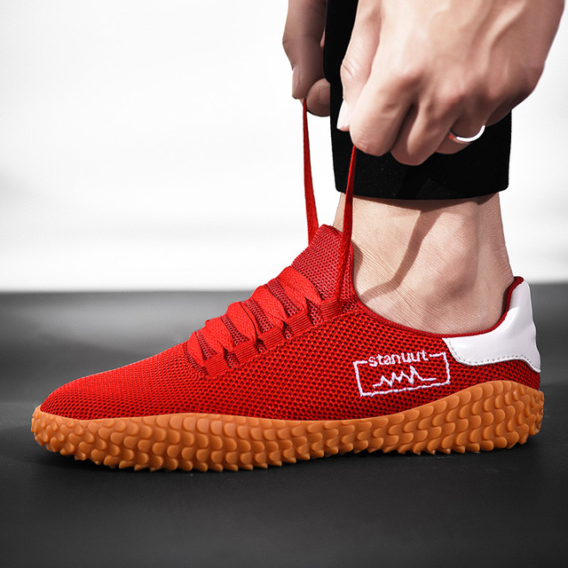 Lekkie sportowe buty do biegania dla mężczyzn: Outdoor, Big Size, oddychające, białe, nieformalne - Wianko - 19