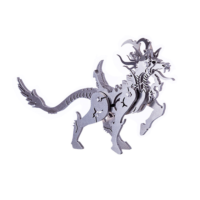 Model Metalowej Zagadki 3D Mitycznej Bestii z Odłączanymi Częściami - Zestaw Warcraft DIY - Wianko - 9