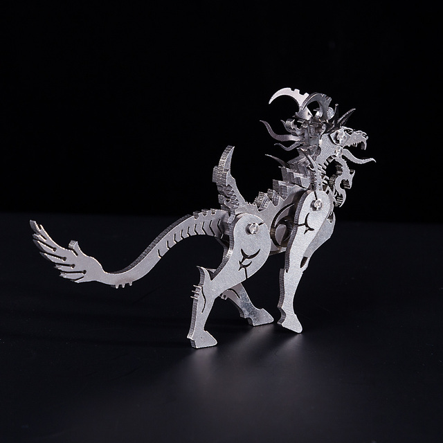 Model Metalowej Zagadki 3D Mitycznej Bestii z Odłączanymi Częściami - Zestaw Warcraft DIY - Wianko - 10