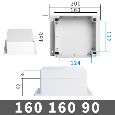 Skrzynka złączka IP68 - wodoodporna obudowa pudełko elektroniczne zewnętrzne z plastiku - Wianko - 19
