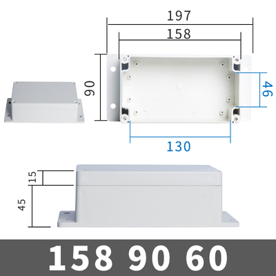 Skrzynka złączka IP68 - wodoodporna obudowa pudełko elektroniczne zewnętrzne z plastiku - Wianko - 17