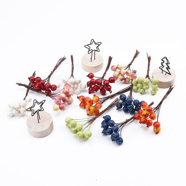 10 sztuk sztucznych owoców wiśniowych do dekoracji ślubnych, domowych przyjęć, scrapbookingu i prezentów DIY - Wianko - 4