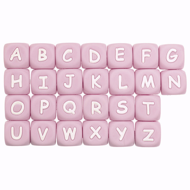 Silikonowe litery koraliki dla dzieci TYRY.HU 12mm 10 sztuk - gryzak do żucia i zabawy, spersonalizowane DIY, alfabet koralik - Wianko - 8