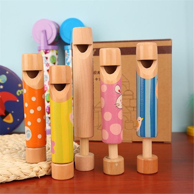 Gwizdek do slajdów z drewna dla dzieci - zabawka muzyczna dla maluchów, chłopców i dziewcząt - Wianko - 3