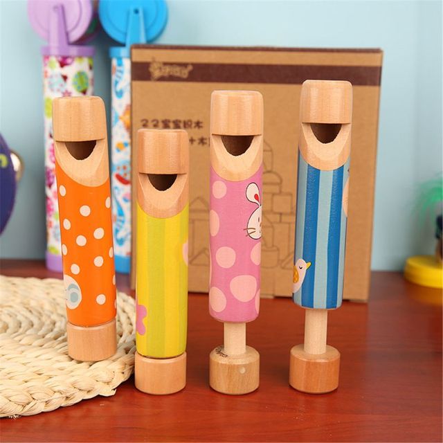 Gwizdek do slajdów z drewna dla dzieci - zabawka muzyczna dla maluchów, chłopców i dziewcząt - Wianko - 4