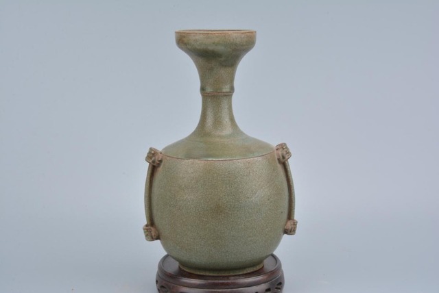 Porcelanowa waza SongDynasty, ręcznie malowane rzemiosło, kolekcjonerska ozdoba - #037, Kiln Yue - Wianko - 1