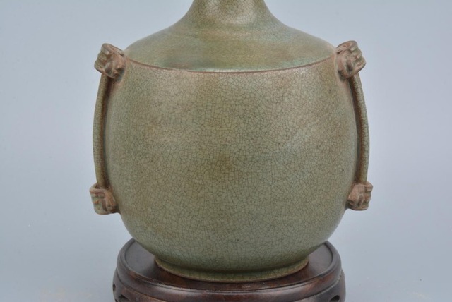 Porcelanowa waza SongDynasty, ręcznie malowane rzemiosło, kolekcjonerska ozdoba - #037, Kiln Yue - Wianko - 4