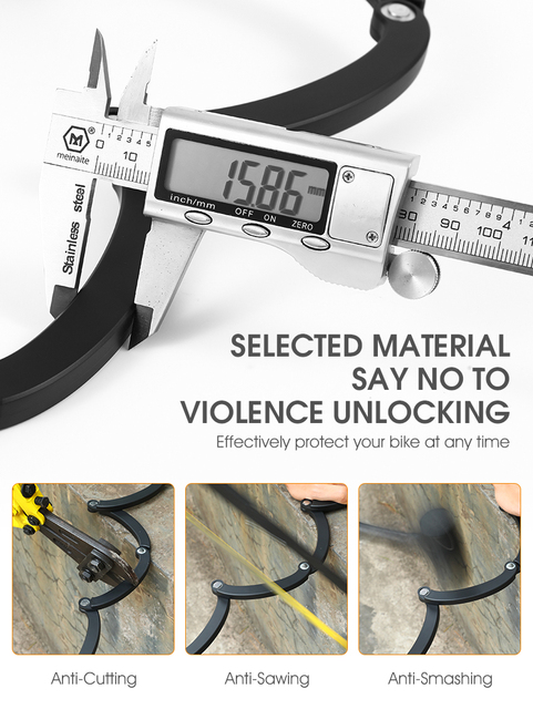 Składany rowerowy łańcuch z blokadą i 3 kluczami – zabezpiecz swój motocykl i rower przed kradzieżą - Wianko - 15
