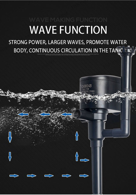 Wielofunkcyjna pompa wodna do akwarium z 220V, 6-45W, o wydajności tlenowej® - Wianko - 9